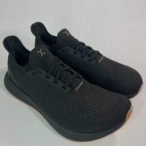 Flux Footwear Adapt Runner Black Gum Men's 8.5 Women's 10 Barefoot Shoes 3D knit
